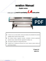 Operation Manual for LA Series Printers