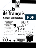 Nathan Precis de Francais - Langue Et Litterature