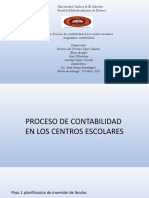 Proceso de Contabilidad en Los Centros Escolares