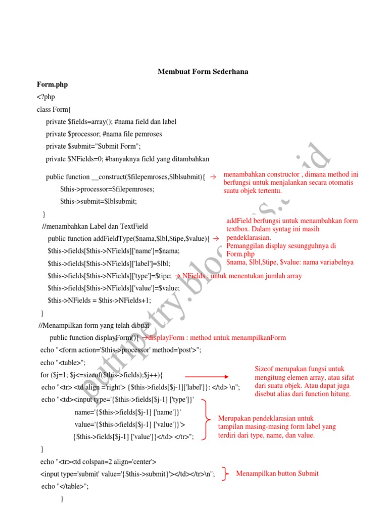 Contoh Program Sederhana Array Php