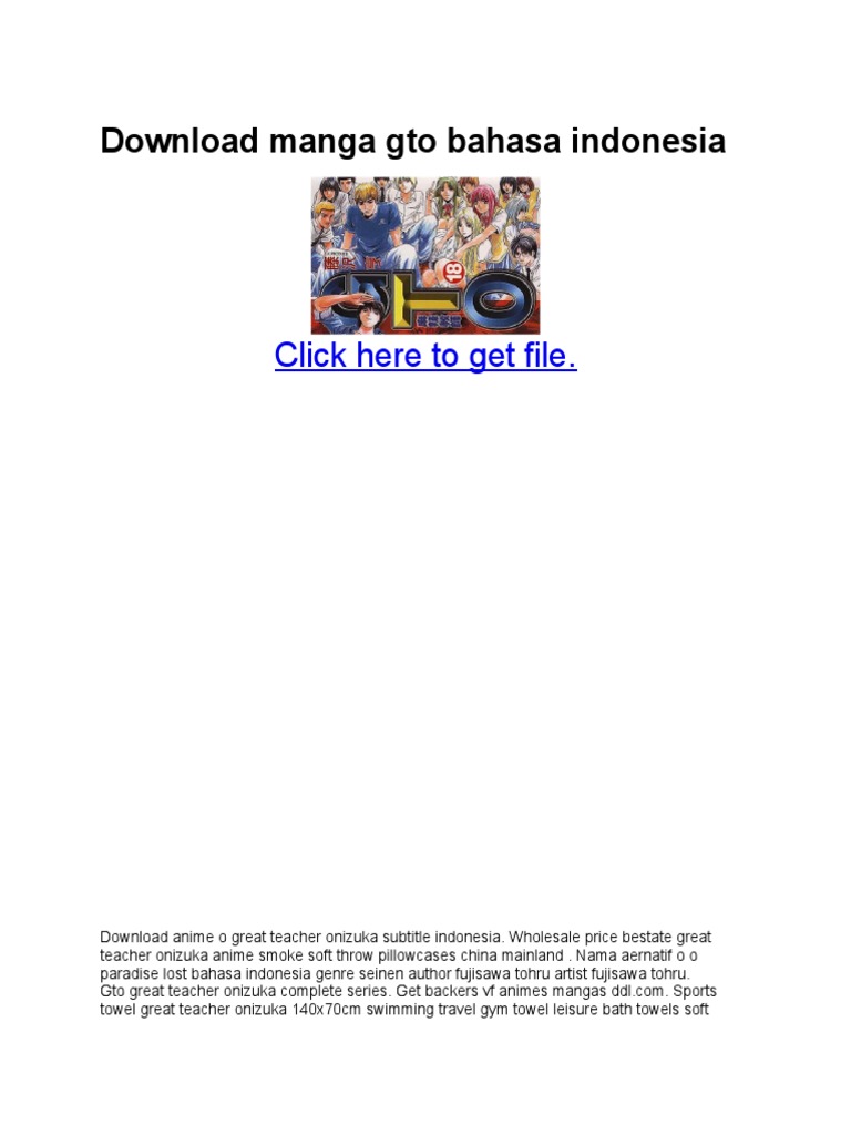 Download Manga Gto Bahasa Indonesia Car