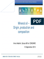 Mineral Oil - Origin, Production and Composition