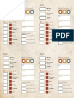 Citadel of Blood - REVISED Character Sheet - 4sanders Revision