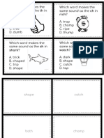 Consonat Digraphs Task Cards