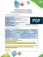 Guía de actividades y rúbrica de evaluación - Fase 1 - Reconocer conflictos socio-ambientales