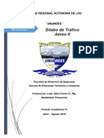 Silabo Tráfico Aéreo II PDF