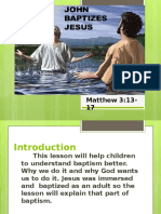 Jesus Is Baptised