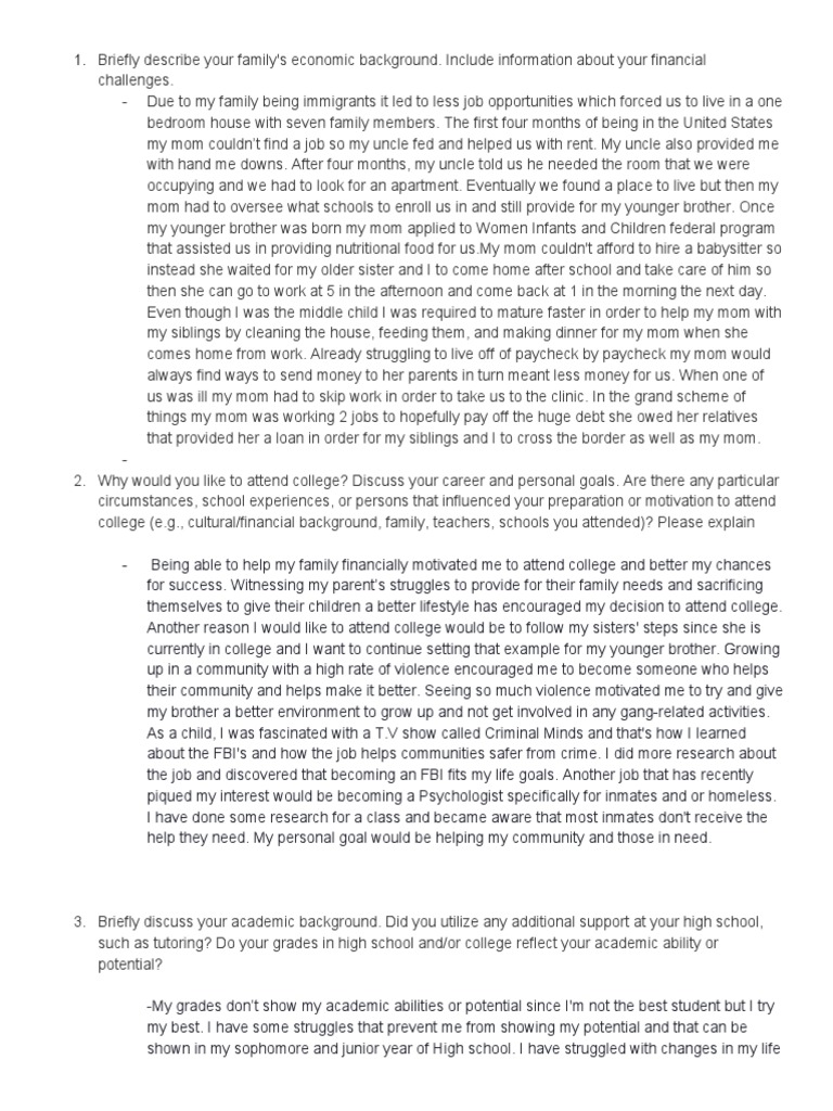 Eop Questions Pdf Anxiety Family