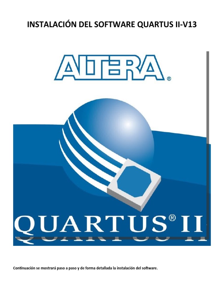 Instalación Del Software Quartus Ii | PDF | Programa de computadora ...