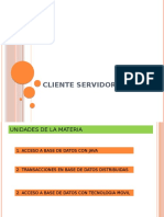 1 Acceso A Base de Datos Java Cliente Servidor