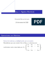 Operaciones Matrices