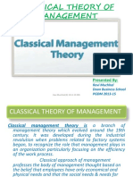 Week2-Classical Management Theory PDF