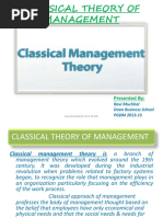 Week2-Classical Management Theory PDF