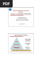 Digital Signal Processing Digital Signal Processing Design Design