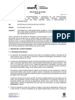 2020-03-25 Circular 008 Funcionamiento SED