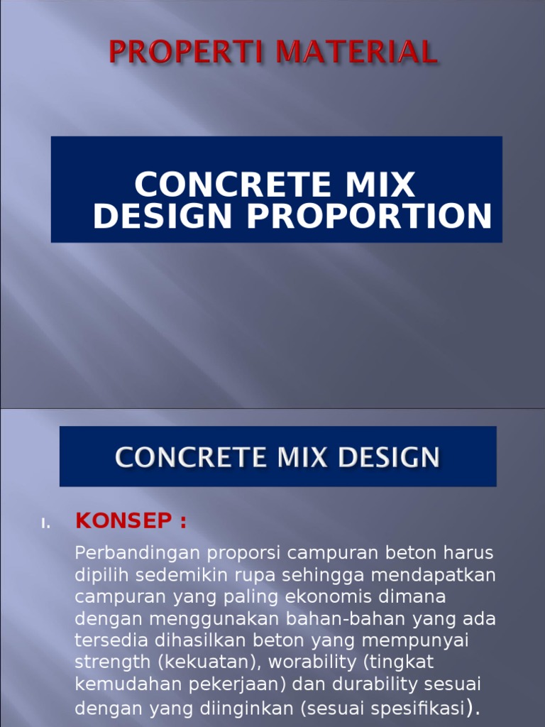 Concrete Mix Design PDF