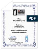 Certificado Mantenimiento PDF