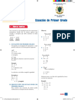 2 - Ecuación de Primer Grado PDF