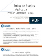 02 - Presion Lateral de Tierras - Mecánica de Suelos Aplicada PDF