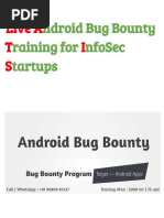 Android Bug Bounty Training For InfoSec Startups PDF