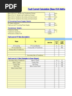  Short Circuit Current Calculation (Base KVA Method) (1.1.19)