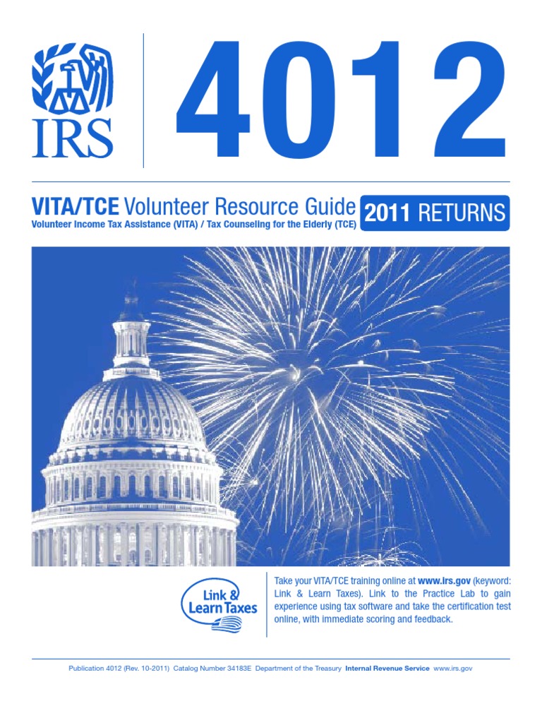 IRS Publication 4012 Volunteer Resource Guide | PDF | Irs Tax Forms | Internal  Revenue Service