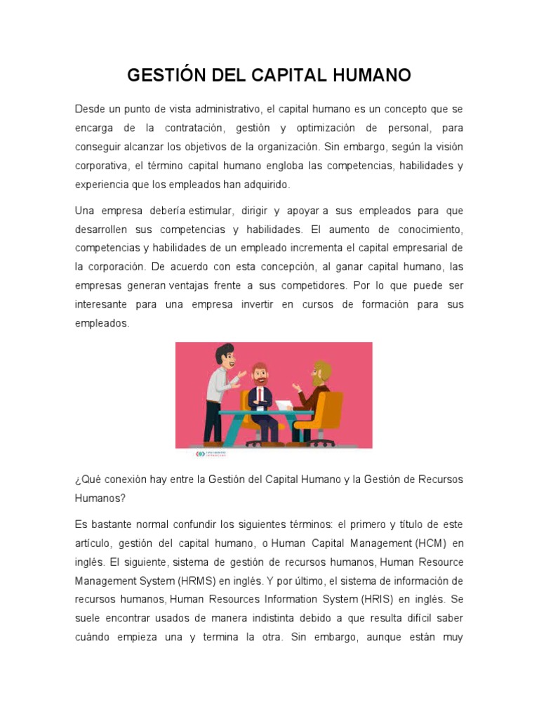 Gestión Eficiente del Capital Humano | PDF | Gestión de recursos ...