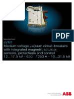 eVM1 MV Vacuum Circuit-Breakers 12kV To 17.5kV ABB PDF
