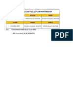 Daftar Jadwal Lab