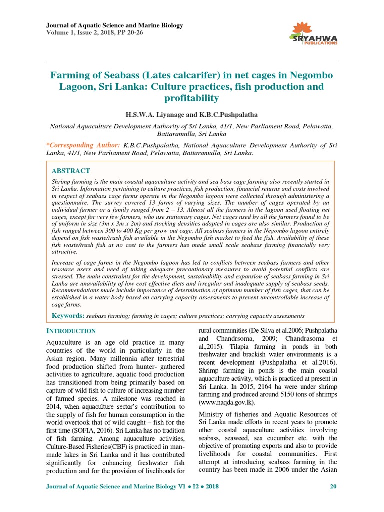 4 Pdf Pdf Aquaculture Agriculture