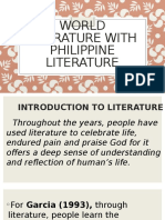 World Literature With Philippine Literature