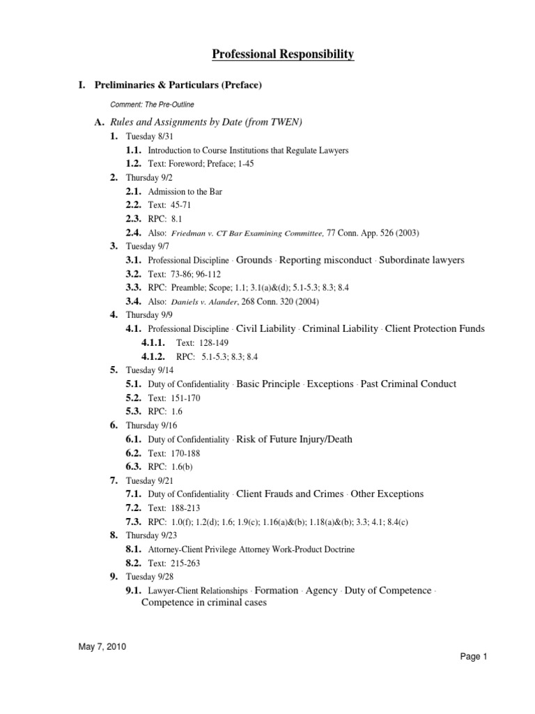 PR Outline AttorneyClient Privilege Confidentiality
