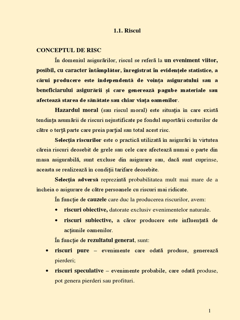 1 1-Riscul | PDF