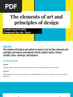 The Elements of Art and Principles of Design