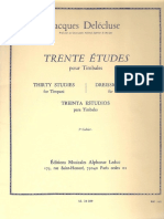 Treinta Estudios para Timbales (Jacques Delécluse) 3º Cuaderno