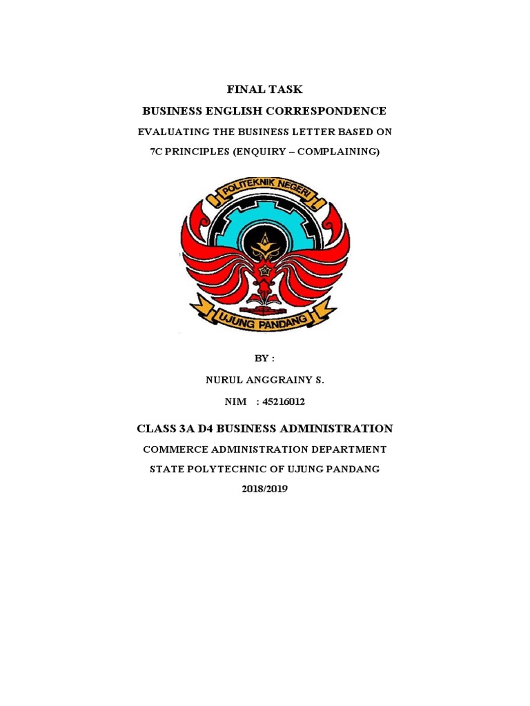 7C Principles of Writing Business Letter | PDF