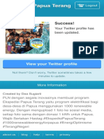 Ekspedisi Papua Terang - Support Campaign Twibbon