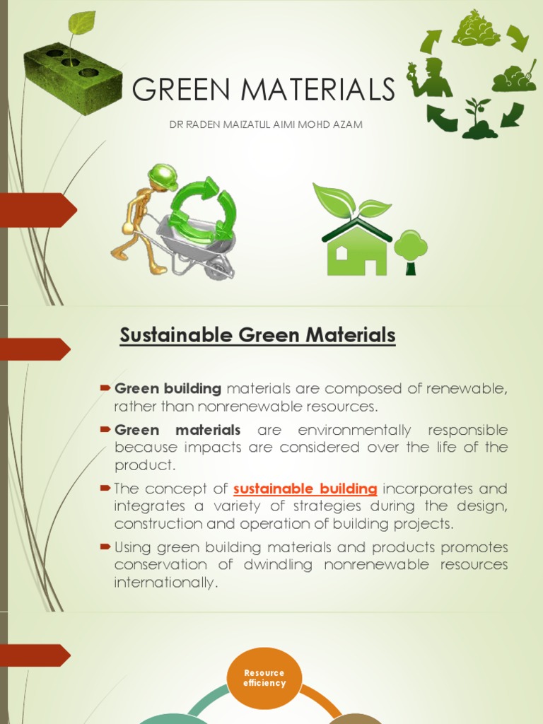 Green Materials Pdf : Green composite materials and their applications ...
