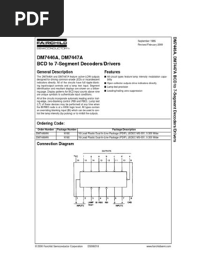 Datasheet 7446 PDF | PDF | Input/Output | Electronics