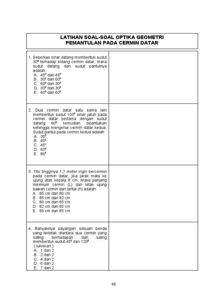 01 Optika Geometri Pemantulan