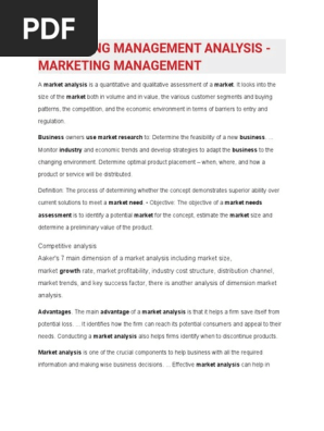 Market Analysis