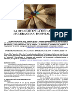 La Otredad en La Educacic393n PDF