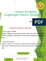 Penyelesaian Sengketa Lingkungan Secara Perdata