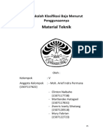 Makalah Klasifikasi Baja Menurut Penggunaannya