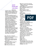 Common Contemporary English Slang PDF