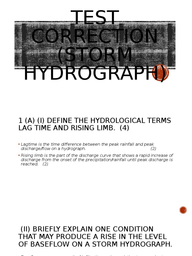 Storm Hydrograph Characteristics Explained | PDF | Drainage Basin ...