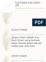 Gugus Fonem Dan Deret Fonem