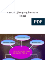 6ciri-Ciri Ujian Yang Bermutu Tinggi