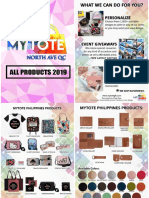 MYTOTE Products 2019