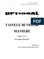 Optional Tainele Bunelor Maniere 4